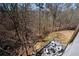 Inviting backyard deck with seating area overlooks wooded backyard at 15 York Trce, Cartersville, GA 30121