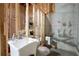 Unfinished basement bathroom with sink, toilet, and room to customize the space at 15 York Trce, Cartersville, GA 30121