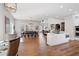 Spacious, open-concept living, dining, and kitchen area with hardwood floors at 15 York Trce, Cartersville, GA 30121