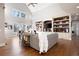 Sun-drenched living room with a vaulted ceiling and custom built-in shelving at 15 York Trce, Cartersville, GA 30121