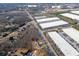 An aerial view showcasing a neighborhood with proximity to both the Buford Community Center and Buford High School at 4356 Hamilton Mill Rd, Buford, GA 30518