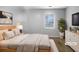 A cozy bedroom with a modern decor, light colored walls, and large window at 318 Kelly Se St, Atlanta, GA 30312