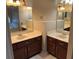 Bathroom with dual sinks and vanities at 355 Tait Rd, Stockbridge, GA 30281