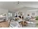 Bright open concept living room with vaulted ceiling and lots of natural light at 3736 Rainbow Cir, Snellville, GA 30039