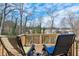 Relaxing deck with lounge chairs overlooking a lush, wooded backyard at 3250 N Embry Cir, Atlanta, GA 30341