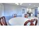 Formal dining room featuring a dining table with seating for six at 4020 Winchester Way, Loganville, GA 30052