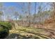 Spacious, grassy backyard surrounded by mature trees, offering a private and peaceful outdoor setting at 218 Sutallee Ridge Ne Ct, White, GA 30184