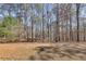 View of the wooded lot behind the home at 218 Sutallee Ridge Ne Ct, White, GA 30184