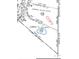 Land survey exhibiting area calculations and location of parcel 24 in blue at 218 Sutallee Ridge Ne Ct, White, GA 30184