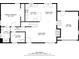 Floor plan layout of the main level with labeled rooms and dimensions at 3661 Silver Leaf Sw Ln, Marietta, GA 30008