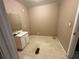 Compact bathroom featuring a single vanity and functional layout at 4749 Cox Se St, Acworth, GA 30101