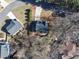 An aerial view showcases the home's location on a cul-de-sac and its proximity to neighboring houses at 1098 Berkley Se Dr, Smyrna, GA 30082