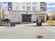 Exterior view of the parking entrance for the apartment building, located under the main structure at 525 Parkway Dr Ne # 203, Atlanta, GA 30354