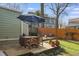 Inviting backyard patio with umbrella-covered dining set, perfect for outdoor entertaining and relaxation at 306 Nelms Ne Ave, Atlanta, GA 30307