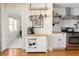 Cozy kitchen featuring stainless steel appliances and extra kitchen island for coffee maker at 306 Nelms Ne Ave, Atlanta, GA 30307