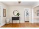 Spacious living room with hardwood floors and a stylish console table at 306 Nelms Ne Ave, Atlanta, GA 30307