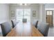 Formal dining area with hardwood floors, contemporary seating, and a serene ambiance at 783 Phil Haven Ln, Kennesaw, GA 30152