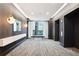 Lobby with decorative pendant lighting and sleek elevators at 1065 Peachtree Ne St # 3005, Atlanta, GA 30309