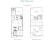 Detailed floorplan showcasing the layout of 'The Trevor' model's two floors at 528 Pearl St, Cumming, GA 30519