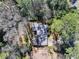 Aerial view of the property showing its location and surrounding trees at 6275 Hunting Creek Rd, Atlanta, GA 30328