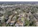 Aerial view showing large wooded lots and homes in a residential neighborhood at 6275 Hunting Creek Rd, Atlanta, GA 30328