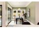 Dining room with contemporary lighting and outdoor access at 818 Springdale Ne Rd, Atlanta, GA 30306