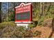 Timber Ridge Elementary School sign in a wooded area at 1830 Greystone Ct, Marietta, GA 30068