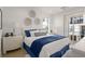 Cozy bedroom with a comfortable bed, neutral decor, and a private balcony at 201 New St # 2301, Decatur, GA 30030