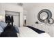 Well decorated bedroom with ample closet space, stylish decorations, and dark accents at 201 New St # 2301, Decatur, GA 30030