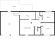 Floor plan of a basement, including garage, utility room, and bedrooms at 3063 Kerr Dr, Decatur, GA 30034