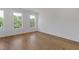 Bedroom with natural lighting and hardwood floors at 201 New St # 2305-1, Decatur, GA 30030
