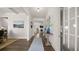 Elegant entryway with hardwood floors and stylish decor leading into the living spaces at 3730 Near Star Ln, Cumming, GA 30028