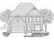 Detailed rendering of a two-story home with a prominent garage and front entrance at 3730 Near Star Ln, Cumming, GA 30028