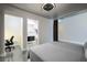 Modern bedroom with an ensuite bathroom and designated work area at 845 Spring Nw St # 322, Atlanta, GA 30308
