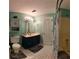 Bathroom with a toilet, vanity with mirror, and shower tub combo at 3875 Wintergreen Ct, Marietta, GA 30062