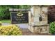 Stone sign reading 