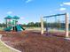 Community playground and swingset with manicured lawn at 4075 Newburn Ct, Cumming, GA 30028