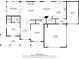 First floor plan showing the kitchen, living room, dining room, and garage layout at 805 Dempsey Ct, Marietta, GA 30064