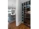 A wine nook with a built-in cooler is adjacent to the dining room at 805 Dempsey Ct, Marietta, GA 30064