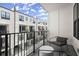 Outdoor balcony view with seating at 201 New St # 1102-8, Decatur, GA 30030