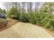 Flat, grassy yard with a view of a wooded lot, perfect for outdoor activities at 18 Brandon Ridge Dr, Sandy Springs, GA 30328