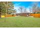 Large backyard with a well-maintained lawn, a privacy fence, and mature trees at 3020 Norton Se Ct, Smyrna, GA 30082