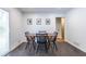 Cozy dining area with modern decor and dark hexagonal tile flooring at 3020 Norton Se Ct, Smyrna, GA 30082