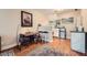 Charming living area featuring a kitchenette, dining area and hardwood floors at 397 4Th Ne St, Atlanta, GA 30308