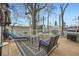 Outdoor patio with comfortable seating, a grill, and views of the city skyline at 397 4Th Ne St, Atlanta, GA 30308