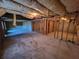 A view of the unfinished basement offering customization options and space at 7402 Gossamer St, Union City, GA 30291
