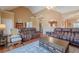 Comfortable living room with vaulted ceilings, hardwood floors, and neutral tones perfect for relaxation at 320 Red Fox Dr, Canton, GA 30114