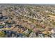 Wide aerial shot of the neighborhood showcasing tree-lined streets and manicured lawns at 3690 Millwater Xing, Dacula, GA 30019