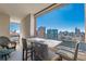 Balcony area with comfortable seating offers amazing views of the city skyline at 75 14Th Ne St # 3160, Atlanta, GA 30309