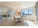 Charming dining room with a marble table set, classic cabinet, and a scenic cityscape view at 75 14Th Ne St # 3160, Atlanta, GA 30309